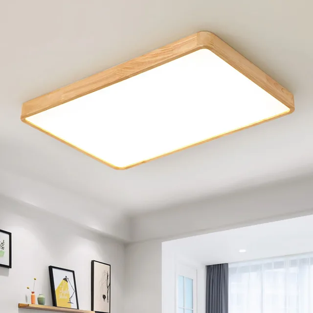 Aliexpress Wooden Led Ceiling Lighting Lamps For Wooden Led Ceiling Lighting Lamps For The Living Room Chandeliers Hall Modern