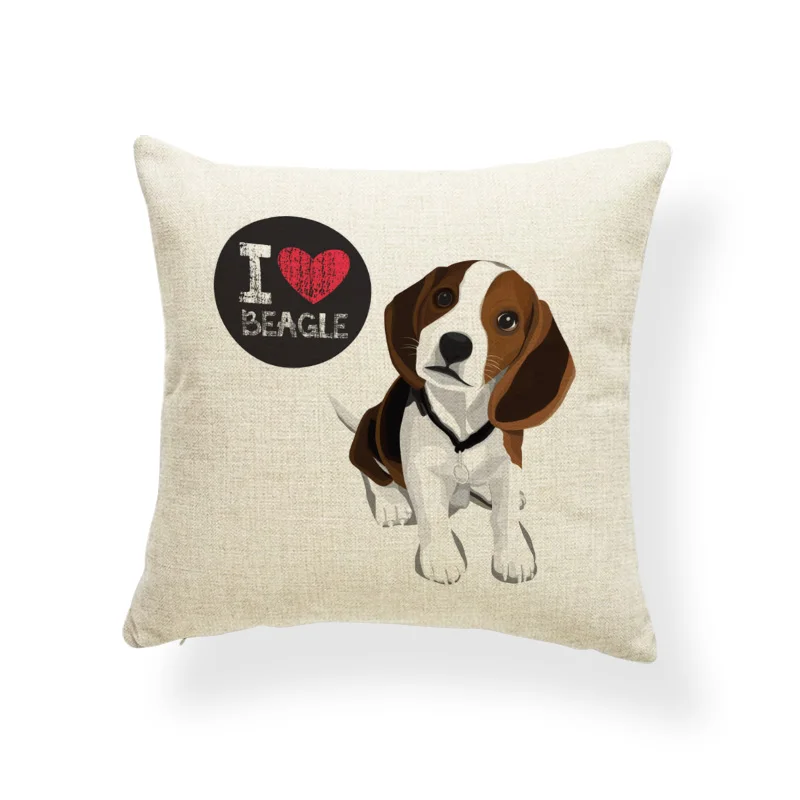 Подушки Beagle Boston Terrier наволочки для чихуахуа добермана улучшение домашнего декора