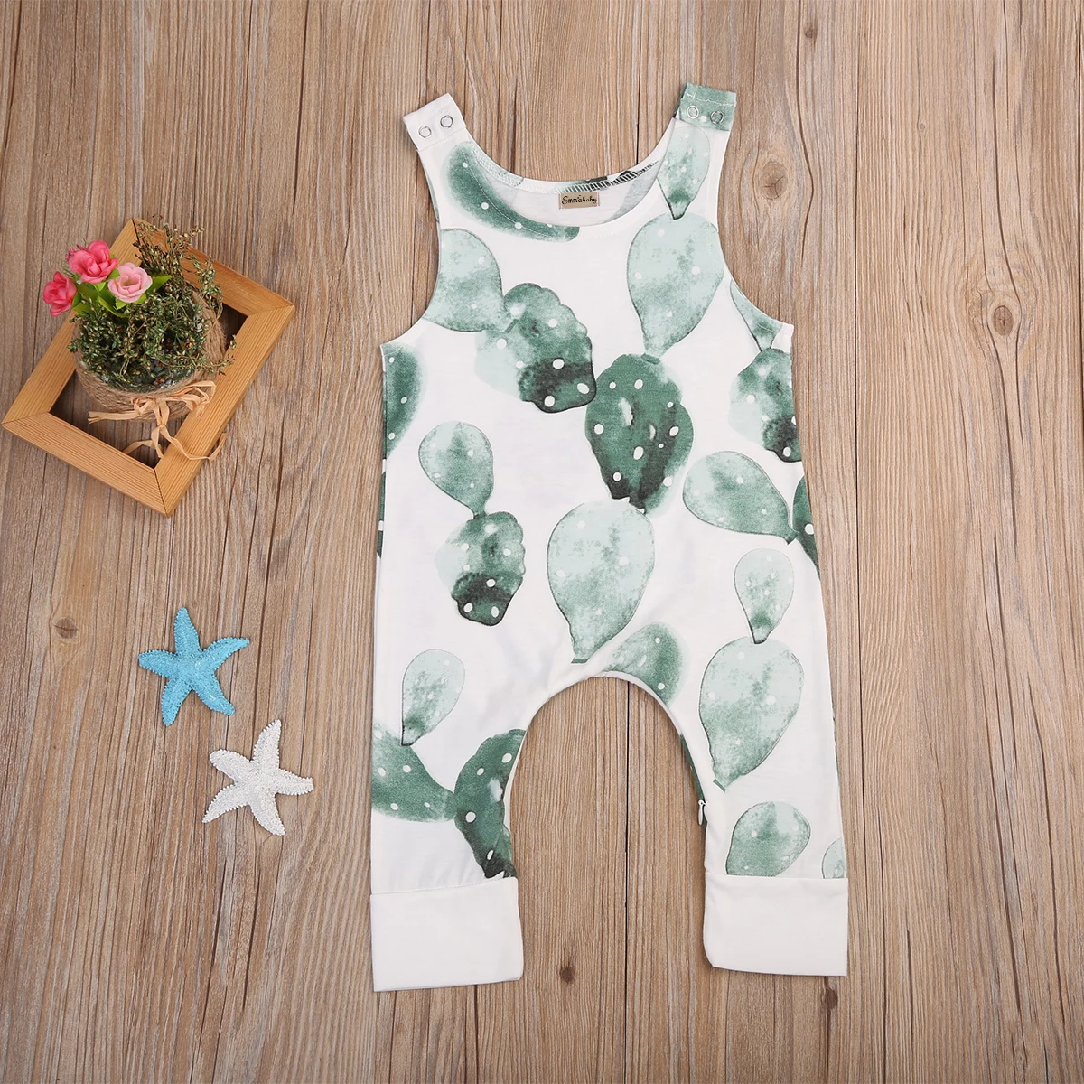 

Newborn Infant Baby Girl Boy Cactus Romper Babygrow Jumpsuit Outfit