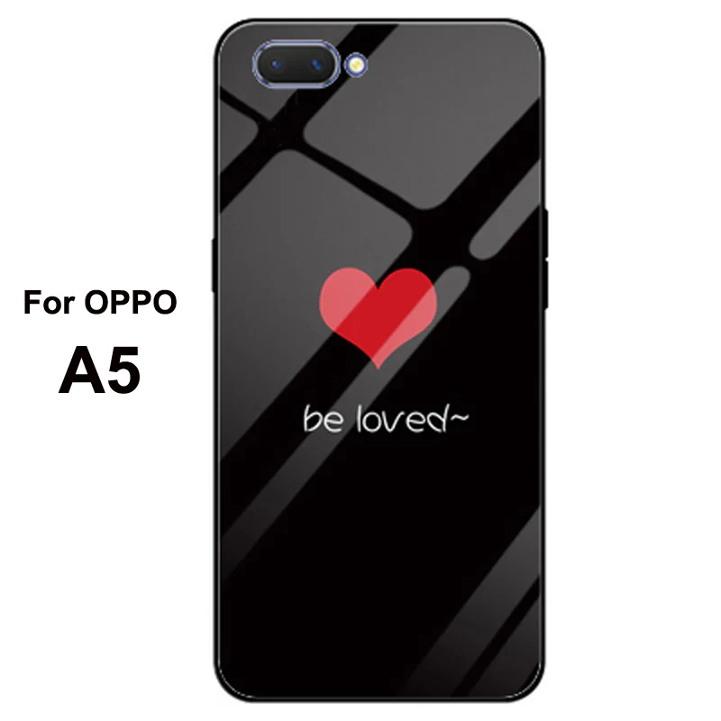 Для OPPO A3 чехол 6," OPPOA3 PADM00 градиент закаленное стекло телефон Жесткий чехол для OPPO A5 задние Чехлы OPPOA5 PBAM00 оболочка