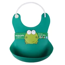 Высококачественные силиконовые детские милые Слюнявчики Водонепроницаемые рисовые нагрудник для кормления 4 выбор
