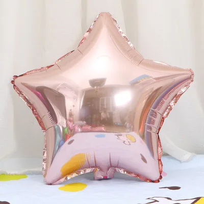 18 дюймов звезда форма алюминиевые шары надувные из фольги для дня рождения украшения гелиевый воздушный шар Globos Свадебные украшения
