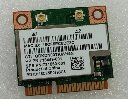 Mini pci-e wireless wifi wlan BCM943228HMB Dual Band 802.11b/g/n Wireless N 2.4 Г/5.0 Г Bluetooth wi-fi Сетевой карты Для hp