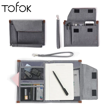 

Tofok Document Storage Bag Waterproof Oxford Cloth Multifunctional Business Organizer Office File Folder Stationery Briefcase