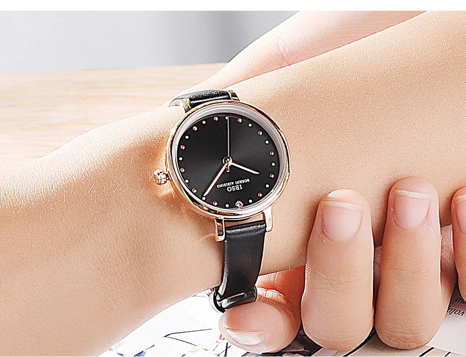 Бренд IBSO, роскошные женские кварцевые часы с кожаным ремешком, Montre Femme, модные женские наручные часы, женские часы