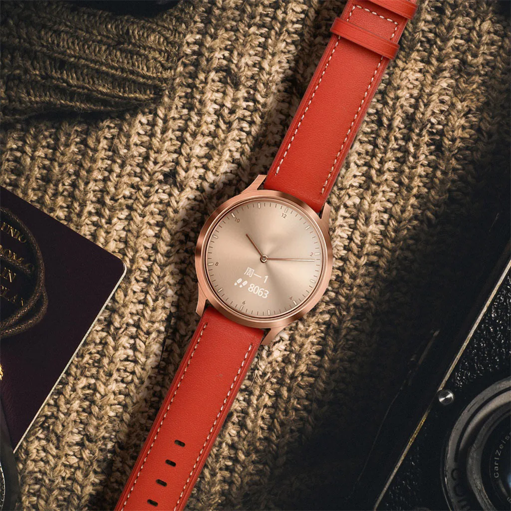 Сменный браслет наручных часов ремешок для умных часов Garmin Vivomove HR сменный Браслет наручных часов кожаный ремешок для часов