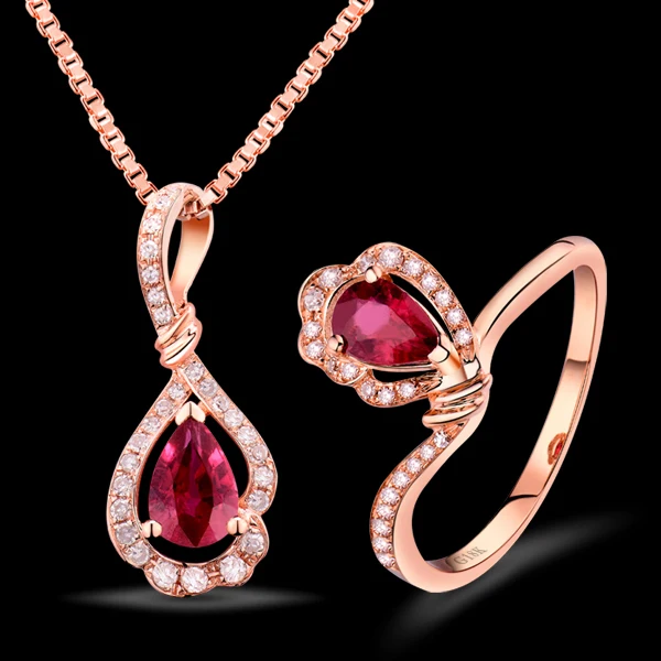 LOVERJEWELRY Свадебные фантастические ювелирные изделия из натурального бриллианта