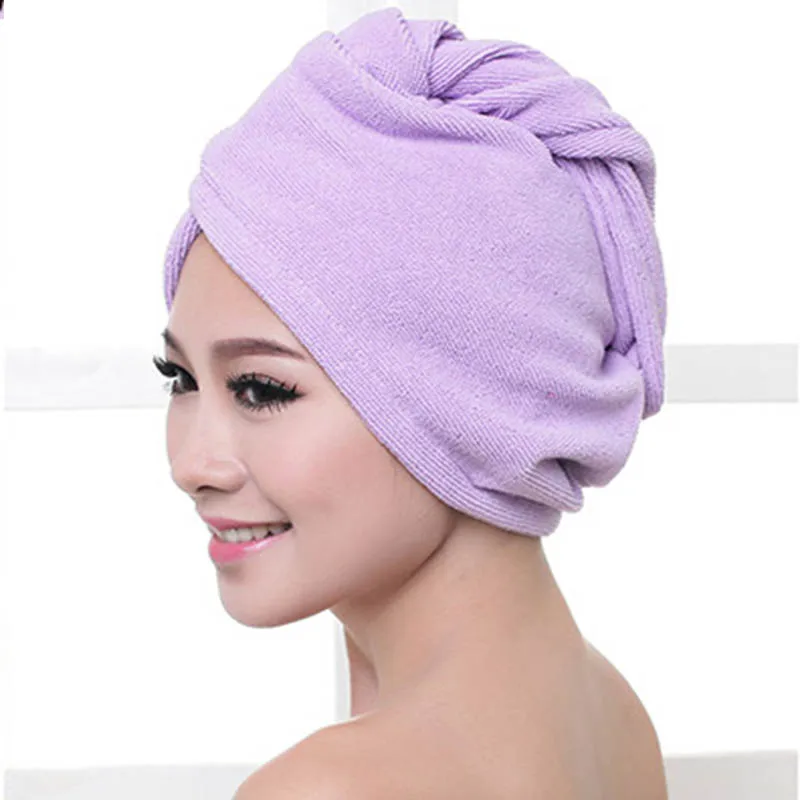 Super Absorbent Hair Towel Women Bathroom Quick drying Microfiber