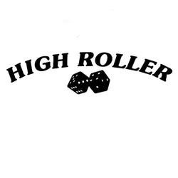 20.3 см * 5.1 см High Roller die Игральная кость-Лас-Вегас кости Наклейки для автомобиля стайлинга автомобилей украшения черный/Серебряный c8-0789