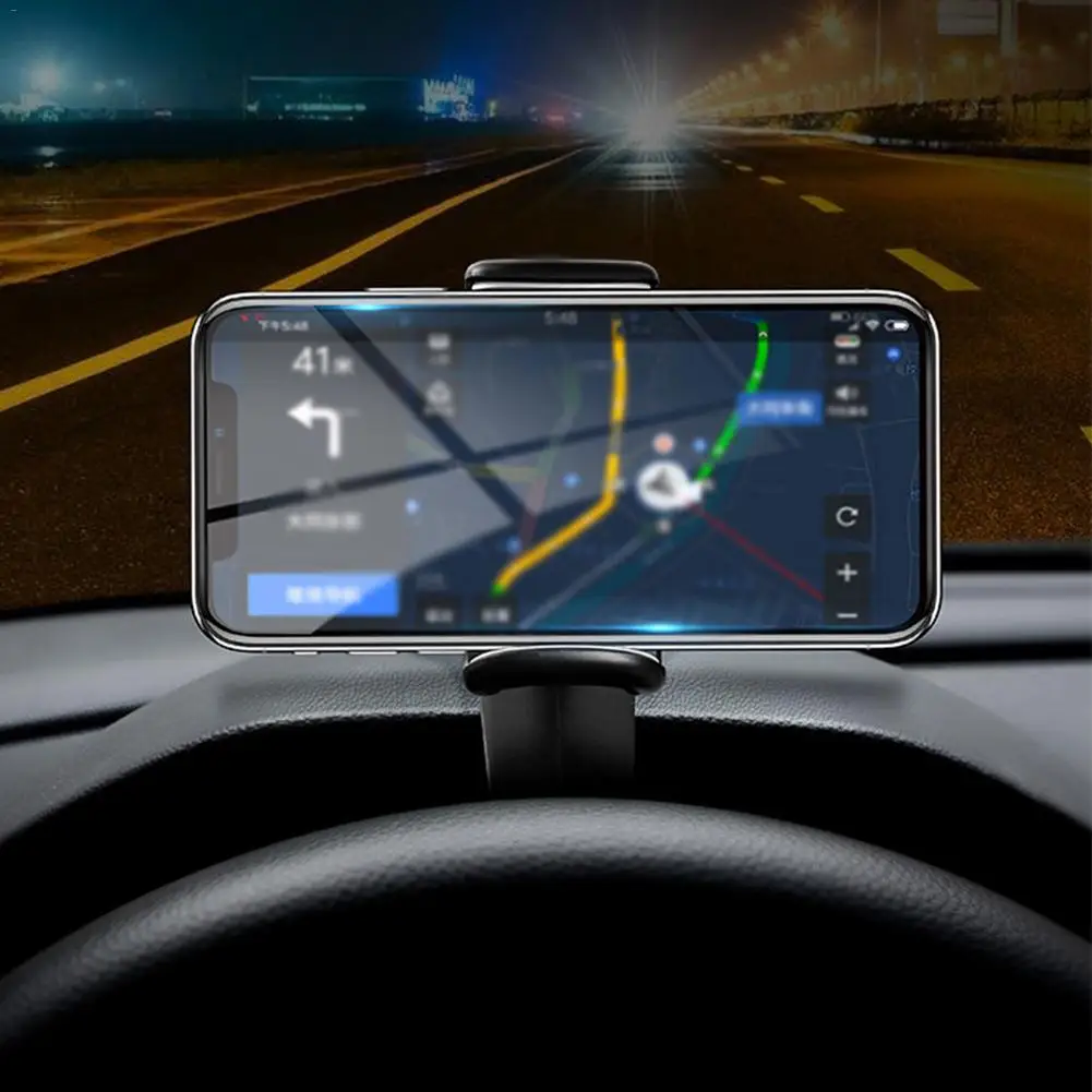 Универсальный автомобильный HUD зажим для приборной панели, держатель-подставка для смартфона, подставка для смартфона, вращающийся на 360 градусов держатель для сотового телефона