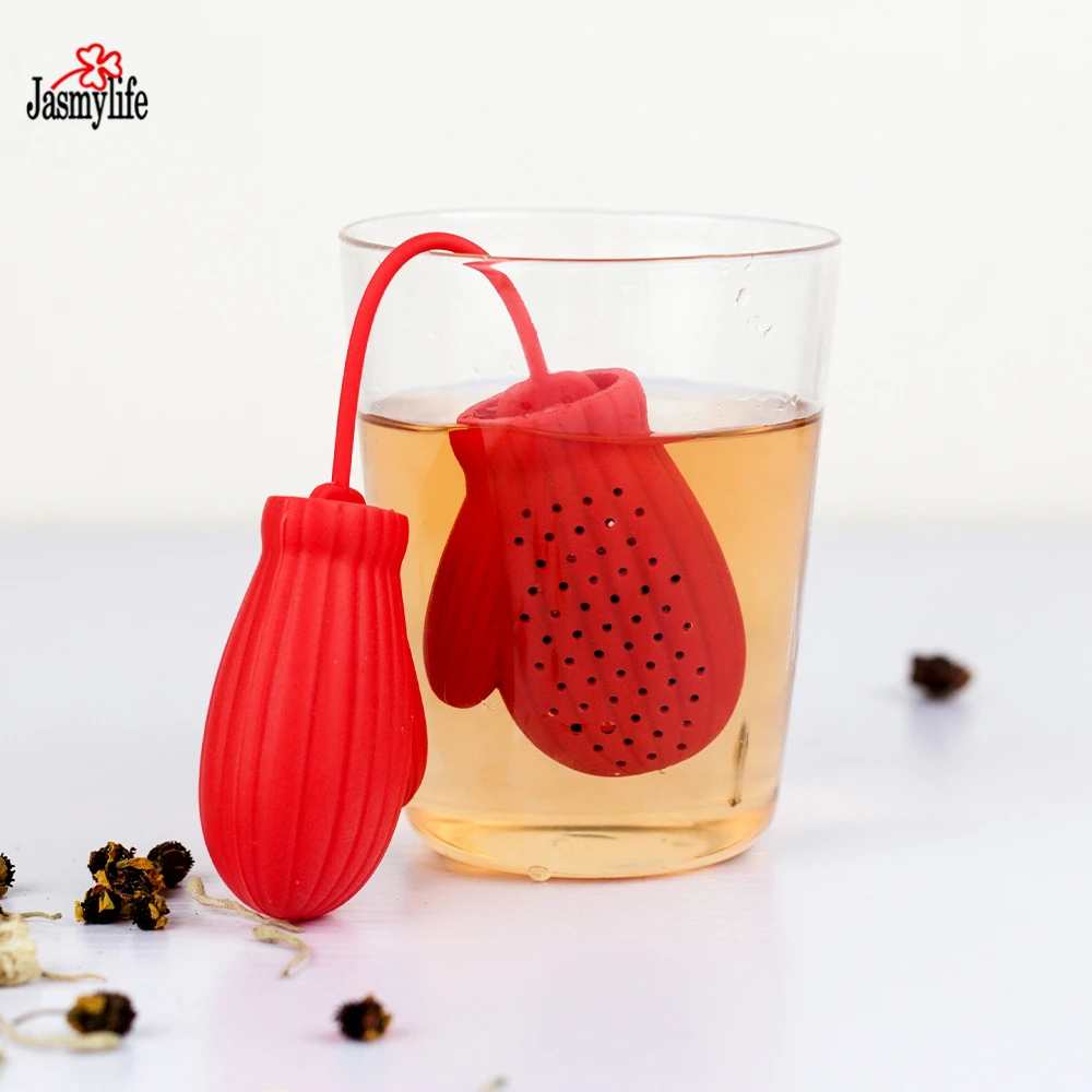 

Silicone Christmas Gloves Tea Infuser Tea Filter Diffuser Reusable Tea Strainer Spice Loose Tea Leaf Herbal Tool Teapot Teabags