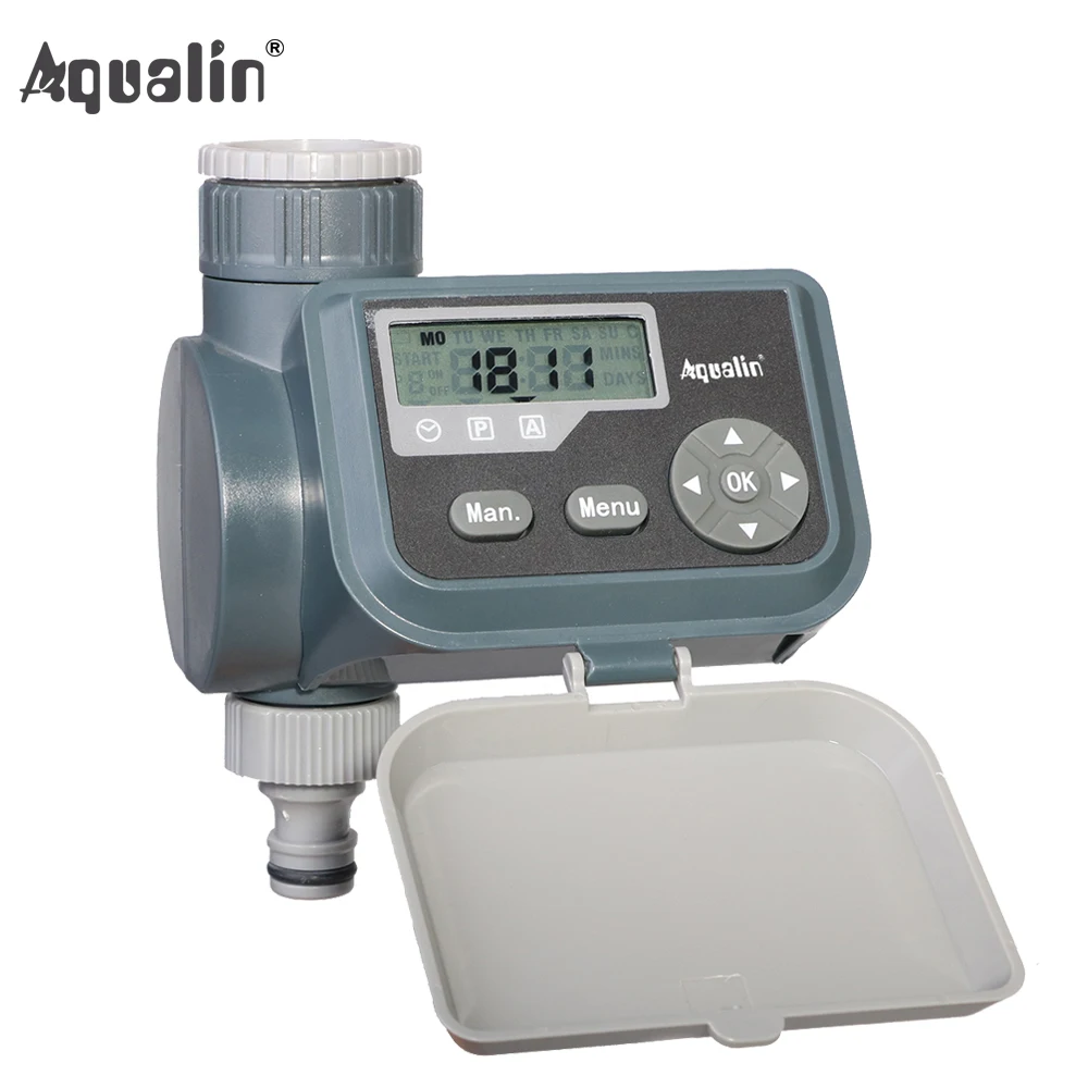 Waterproof LCD Screen Watering Timer Solenoid Valve Garden Water Timer Garden Irrigation Controller with Multifunction #21004A Waterproof LCD Screen Watering Timer Solenoid Valve Garden Water Timer Garden Irrigation Controller with Multifunction #21004A