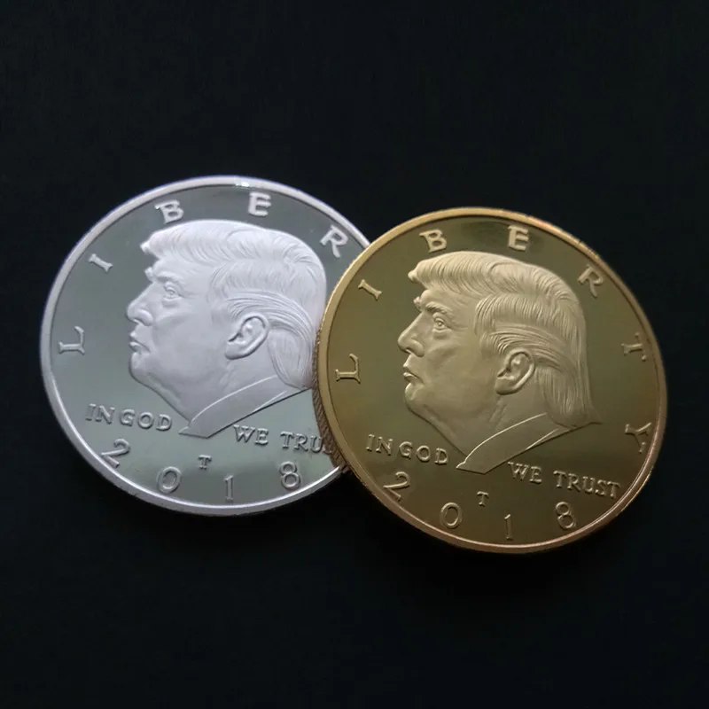 

2018 Trump Coins Collectibles Gold Coin Commemorative Currency Collection Of Coins With Name Gold Plated Souvenirs And Gifts