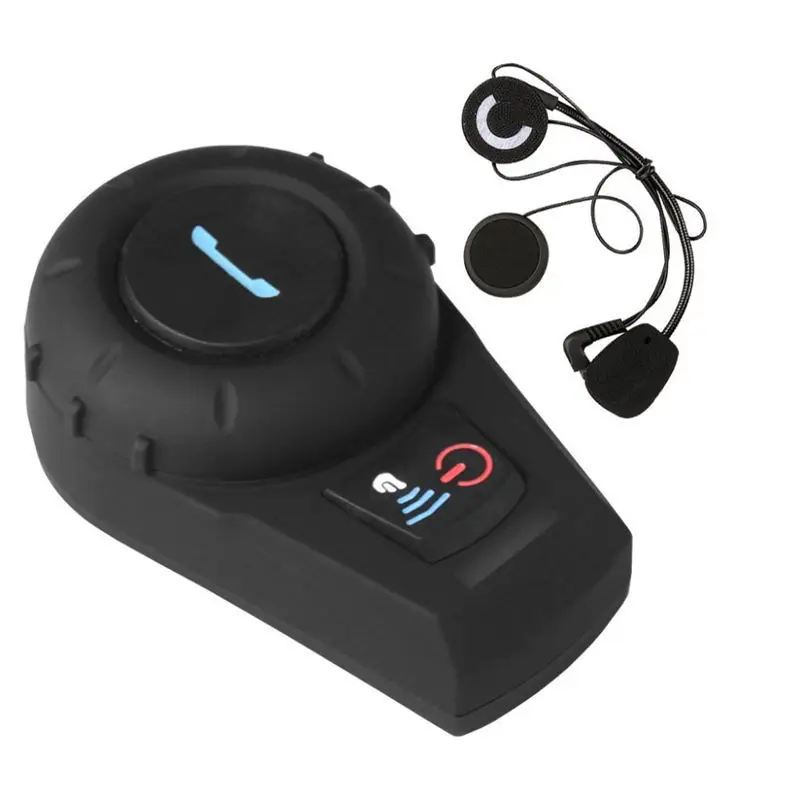 

Bt Motorcycle Intercom Motorbike Helmet Bluetooth Intercom Communication System Interphone Headset For Riding Skiing