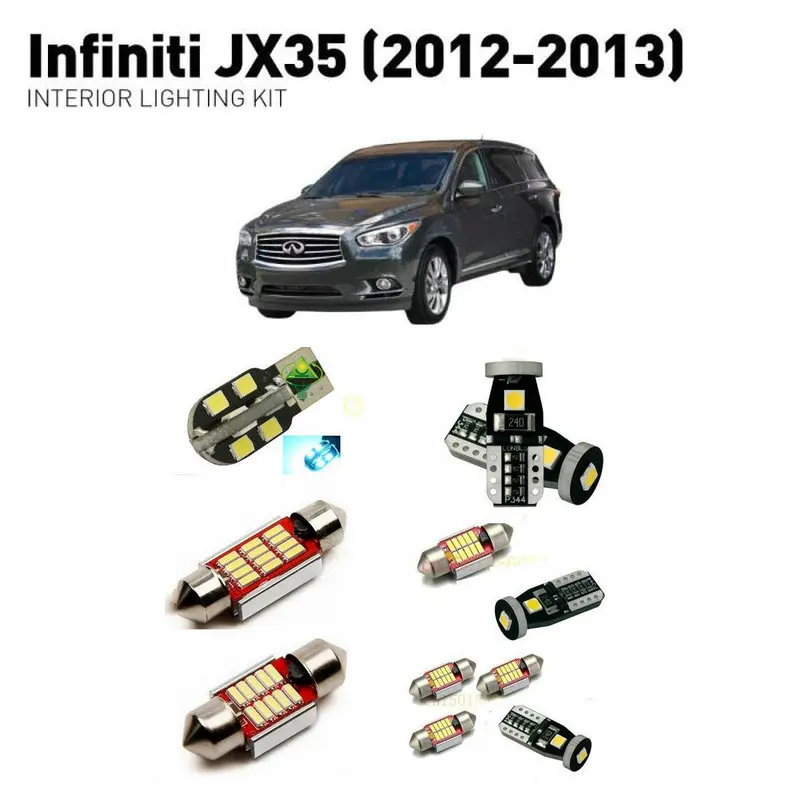 Светодиодные внутренние фары для Infiniti jx35 2012-2013 16 шт. светодиодные автомобилей