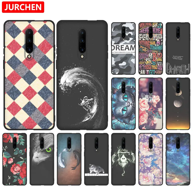 

JURCHEN Cartoon Silicone Case For OnePlus 7 Pro Back Cover For OnePlus 7 Pro Case Cute Flower Dog Cat Soft Ultra-thin Funda Capa