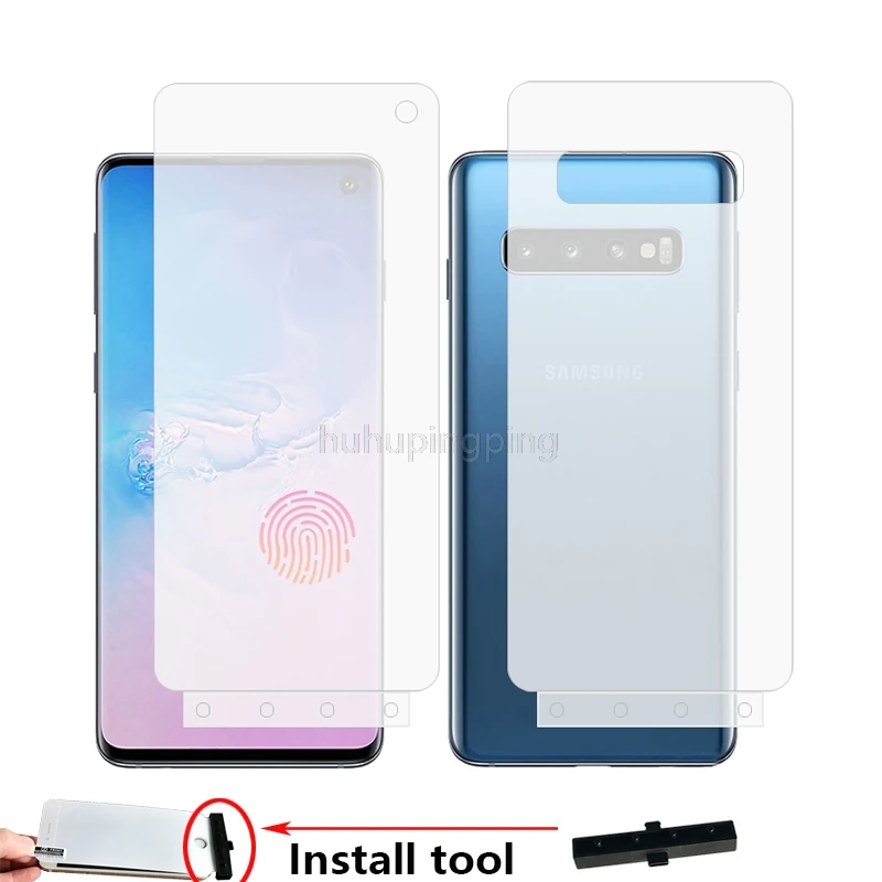 

Soft Full Body Protection Smart Touch FIngerprint Unlock Hydrogel Film for Samsung Galaxy S10 6.1" Anti-Scratch Screen Protector