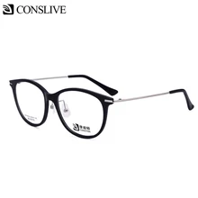 Ацетатные черные, фиолетовые очки, очки в круглой оправе, оправа с прозрачными линзами, близорукость, офтальмологические очки для женщин, Zero очки STP18016