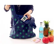 210D Оксфорд складная сумка для переноски Складная хозяйственная сумка Ecoreusable портативная ручка сумки для покупок 100 шт DHL