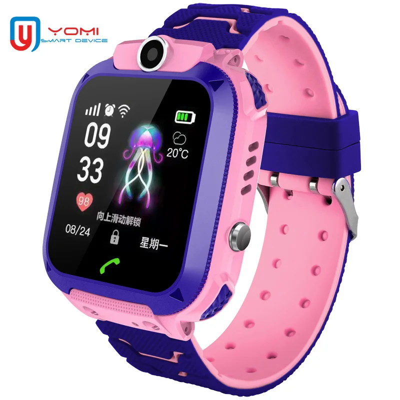 

2018 Children's Watch Smartwatch Android GPRS Tracker SOS Call Remote Monitor Camera Smart Clock Wearable Finder for Baby Child