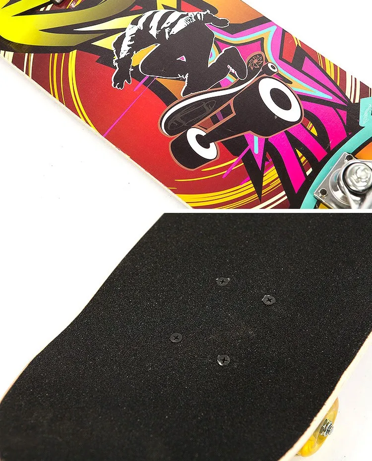 Lenwave Brand Skate board Maple Wood Deck Longboard Adult High Speed Drift Skate Skateboard 1691#