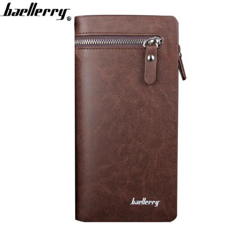 

Luxury Brand Business Long Wallet Men Leather Coin Pocket Purse Men Wallets Credit Card Holder Wallet Large Capacity Wallet