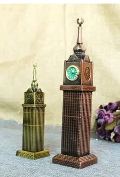 

Mecca bell tower with clock household ornaments electroplating fine tourist souv alloy large windmill room world famous landmark
