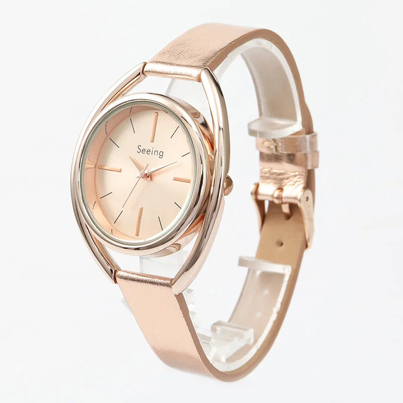 hot sale super thin stainless steel band lady watch vogue