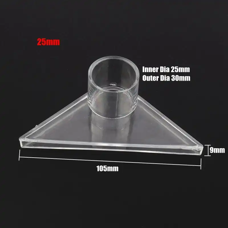 Clear PVC 20mm//25mm Aquarium Water Outlet Duckbill Nozzle Fish Tank End Pipe Oxy