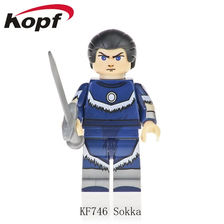 KF6070 Одиночная кирпичей Aang Katara TophBeifong Prince Zuko Sokka модель строительные блоки фигурки для обучающие игрушки для детей