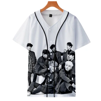 

Summer Tops For Women 2019 BTOB 3d Baseball T Shirts Fashion Harajuku Korean Kawaii Clothes British Short Sleeve Streetwear
