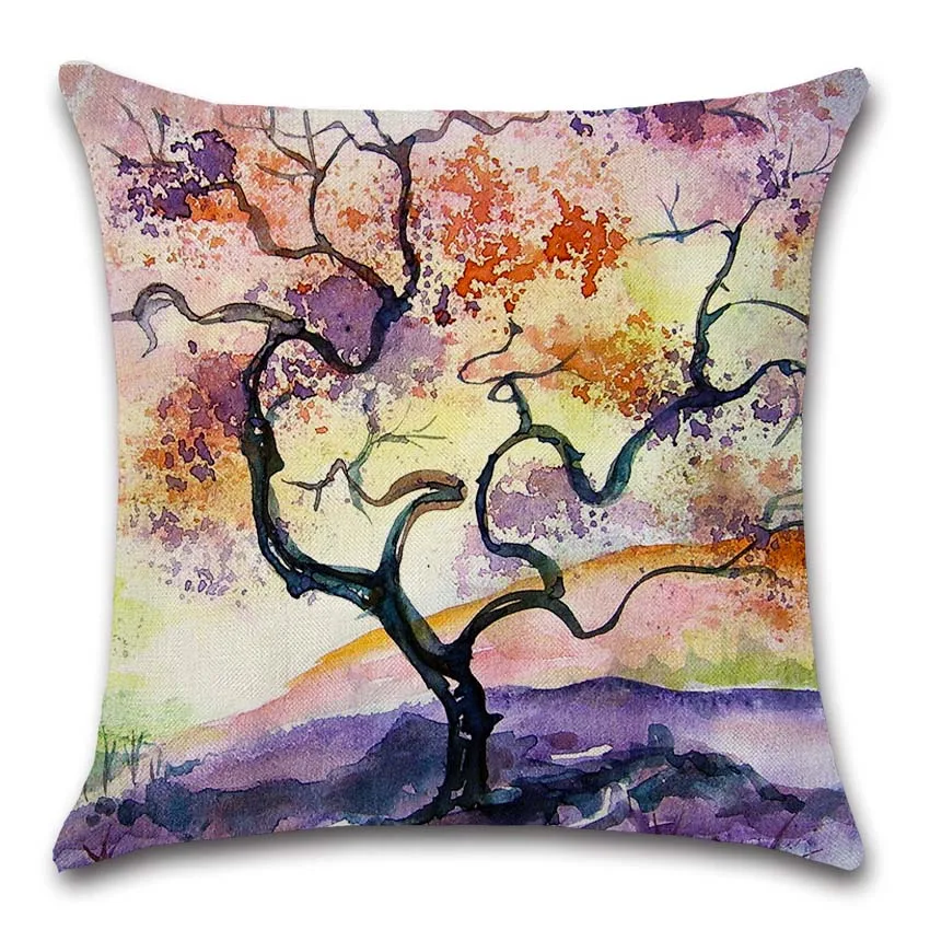 Scenic Green tree flower beach decoration for home party coffee shop seat cushion cover Pillow case Chair sofa kids friend gift Scenic Green tree flower beach decoration for home party coffee shop seat cushion cover Pillow case Chair sofa kids friend gift