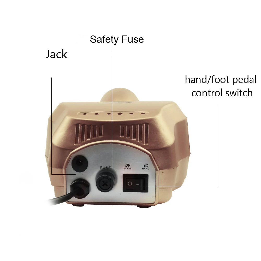 Upgraded version of Nail Drill Machine 20W 35000RPM Pro Manicure Machine Manicure Pedicure Kit Electric File Nail Art Tool