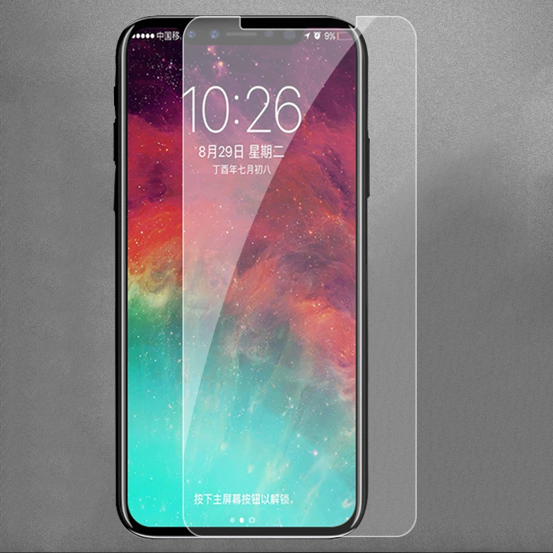 2 шт. закаленное стекло для iphone X XS Защитное стекло для экрана протектор для iphone X XS 10 8 7 6 6s Plus 5 5S SE 4 4S пленка