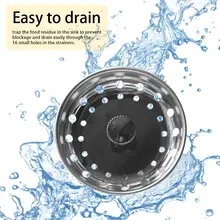 Слив для кухонной раковины Замена для стандартного сливной фильтр матовая корзина из нержавеющей стали тела кухонные аксессуары