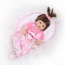 55 см мягкая силиконовая кукла-младенец милая девочка Bebe Bonecas детские игрушки кукла новорожденного ребенка подарки для детей