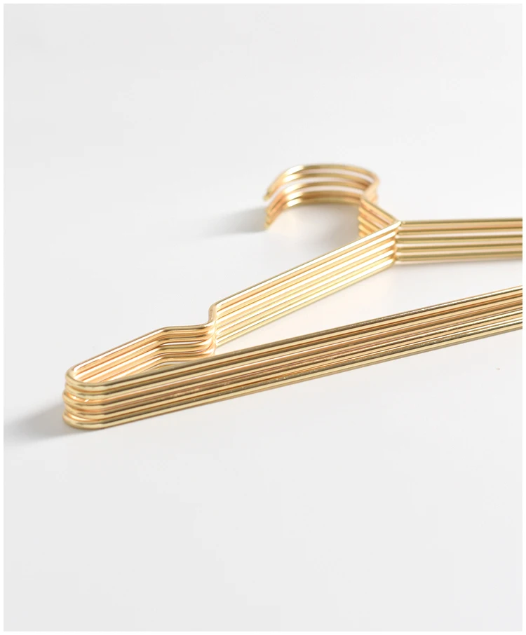 Sainwin 5 шт./лот золотые железные плечики/вешалки для домашней одежды/металлические вешалки