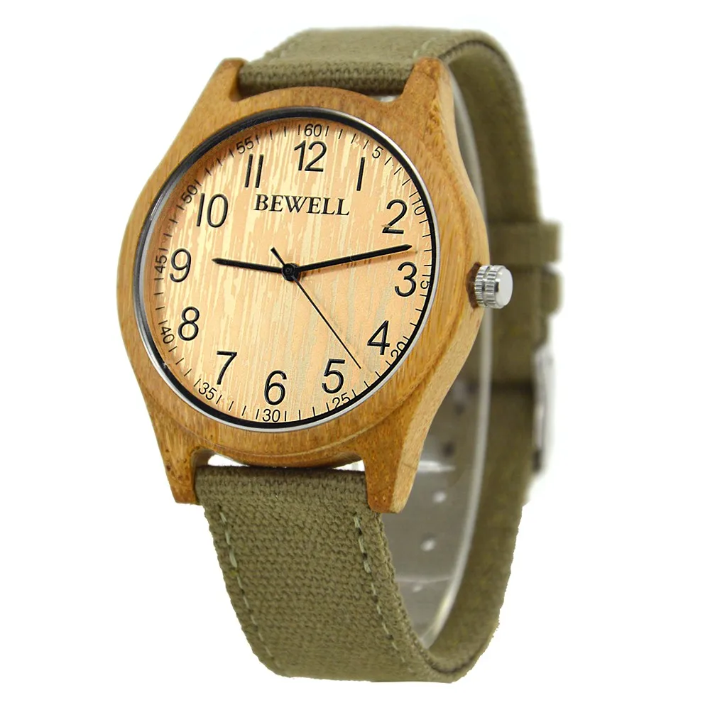 BEWELL WOODEN WATCH