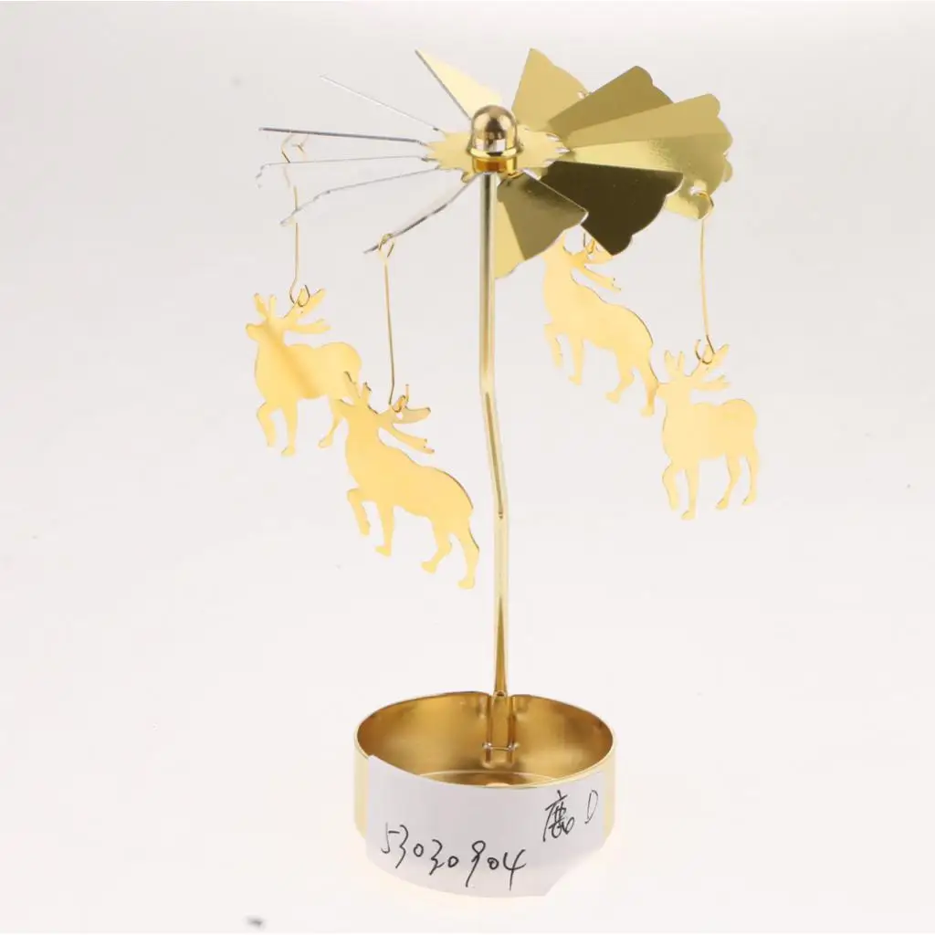 Novelty Golden Plated Tea light Candle Holder 13cm Home Wedding Table Decor Glow in Dark 5inch