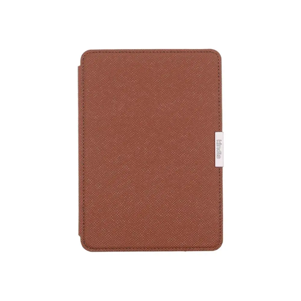 Из искусственной кожи чехол для Amazon Kindle Paperwhite 1/2/3 для чтения электронных книг с Автоматическое включение/off Функция подарок Экран протектор - Цвет: brown