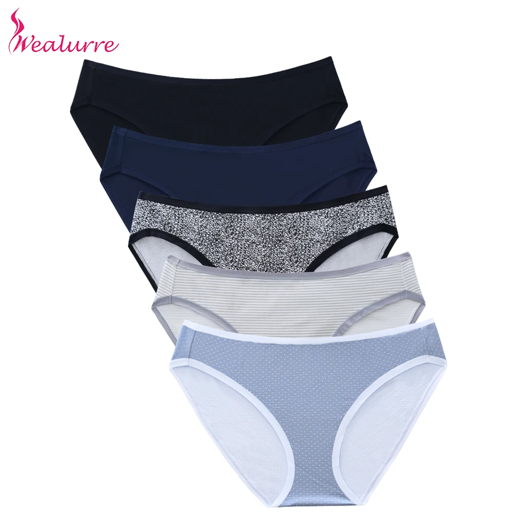 Wealurre Underwear Women Cotton Briefs Breathable Lingerie Bikini Panties Wealurre Underwear Women Cotton Briefs Breathable Lingerie Bikini Panties