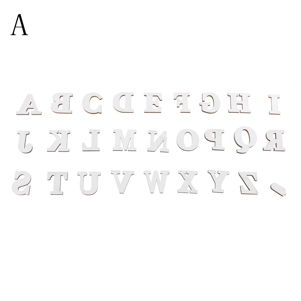 1Set Photography Props DIY English Letters Numbers Wooden Wedding Party Home Paste Decoration Crafts|crafts diy|craft decorationcraft wooden numbers