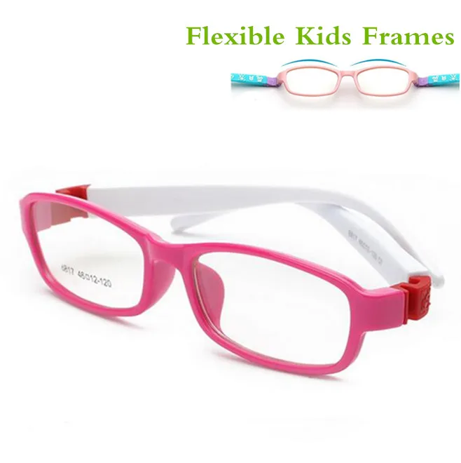 Гибкие безопасные очки детские оправы очки Рамка для детей TR детские оптические очки для девочек близорукость 8817