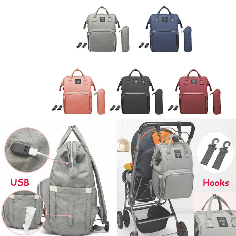 

Fashion Mummy Maternity Nappy Bag Brand Large Capacity Baby Bag Travel Backpack Designer Nursing Bag for Baby Care
