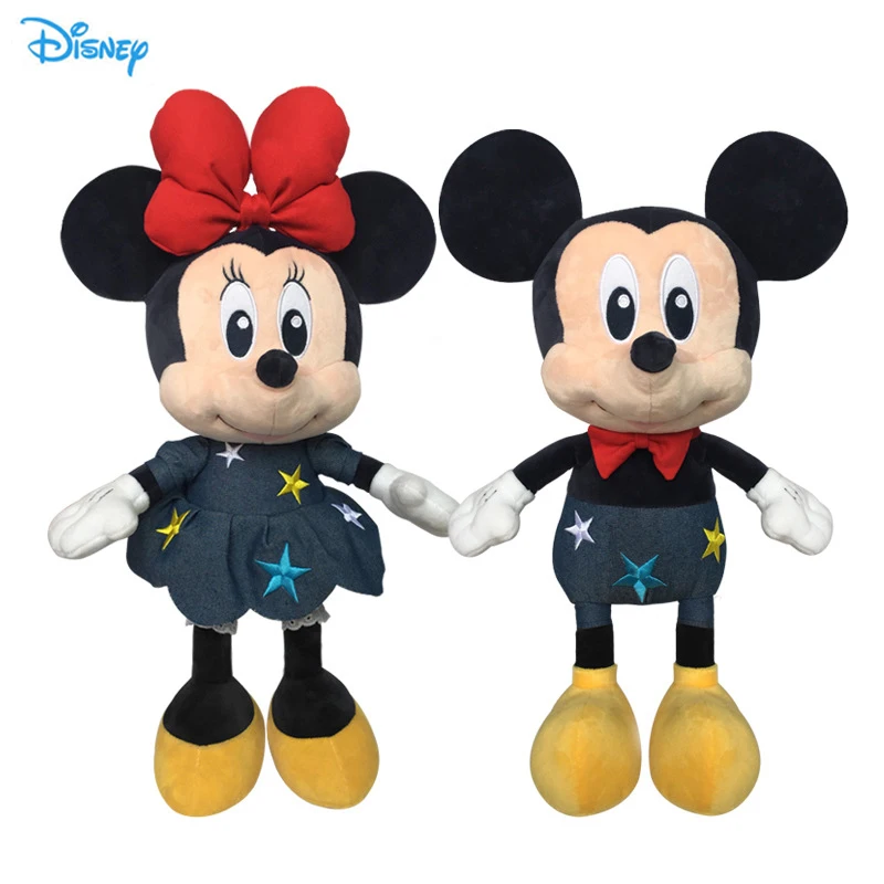 Оригинальные Плюшевые куклы Disney Mickey Mouse Minnie мягкие плюшевые игрушки для детей