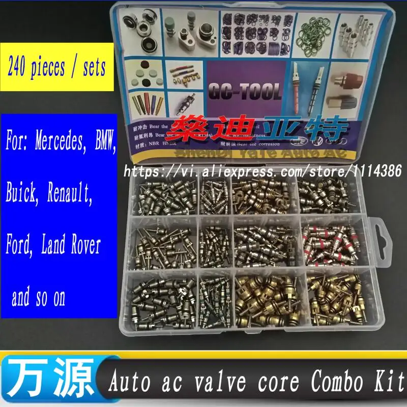 

240PCS auto air conditioning valve core FOR Renault,VW Gol,Sagitar,Opel,Skoda,Peugeot,R134a a/c valve core,R12 tire valve core