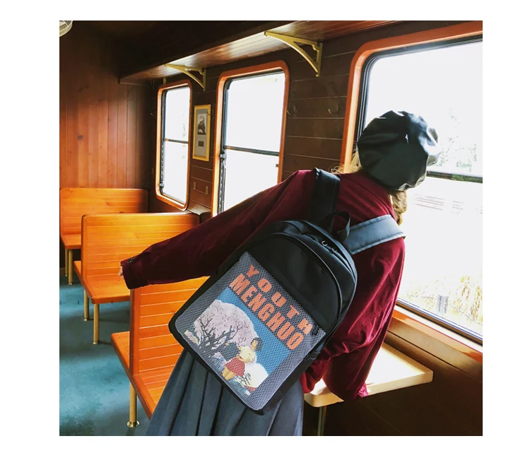 Menghuo Women Waterproof Nylon Backpacks Female Printed School Backpack for Girls Fashion Travel Bag Bolsas Mochilas Sac A Dos_14