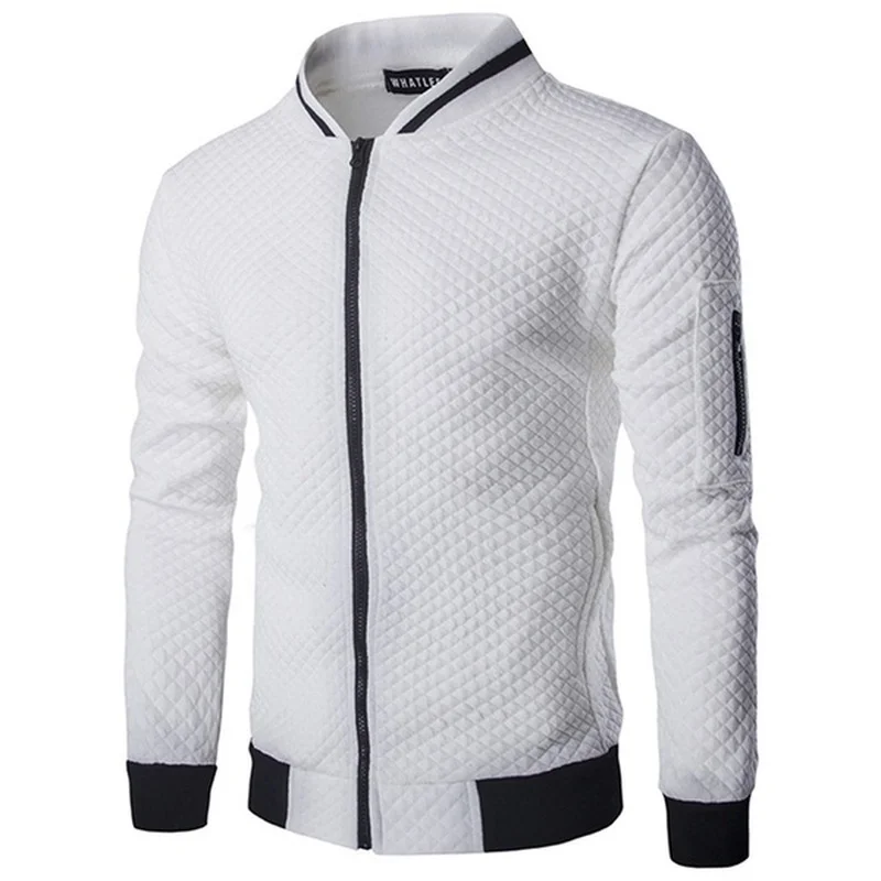 ZOGAA 2018 Mens Autumn Jacket Coat Stand Collar Fashion Slim Fit Casual Overcoat Zipper Rib Sleeve Casual Jackets For Men