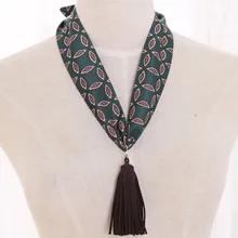 Женский Галстук с кисточками Gravata винтажная поли шелковая форма персонал офис OL передний воротник Peto Mujer Cravate печать цветочные галстуки 90*5 см