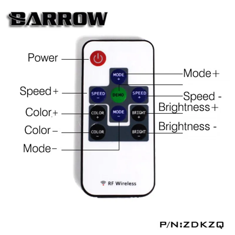 Barrow LRC полноцветная RGB система управления освещением 12 В мини Дистанционное управление освещением контроллер ZDKZQ